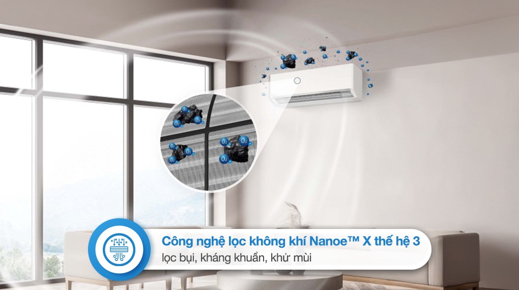 Máy lạnh Panasonic Inverter 1.5 HP CU/CS-XU12BKH-8