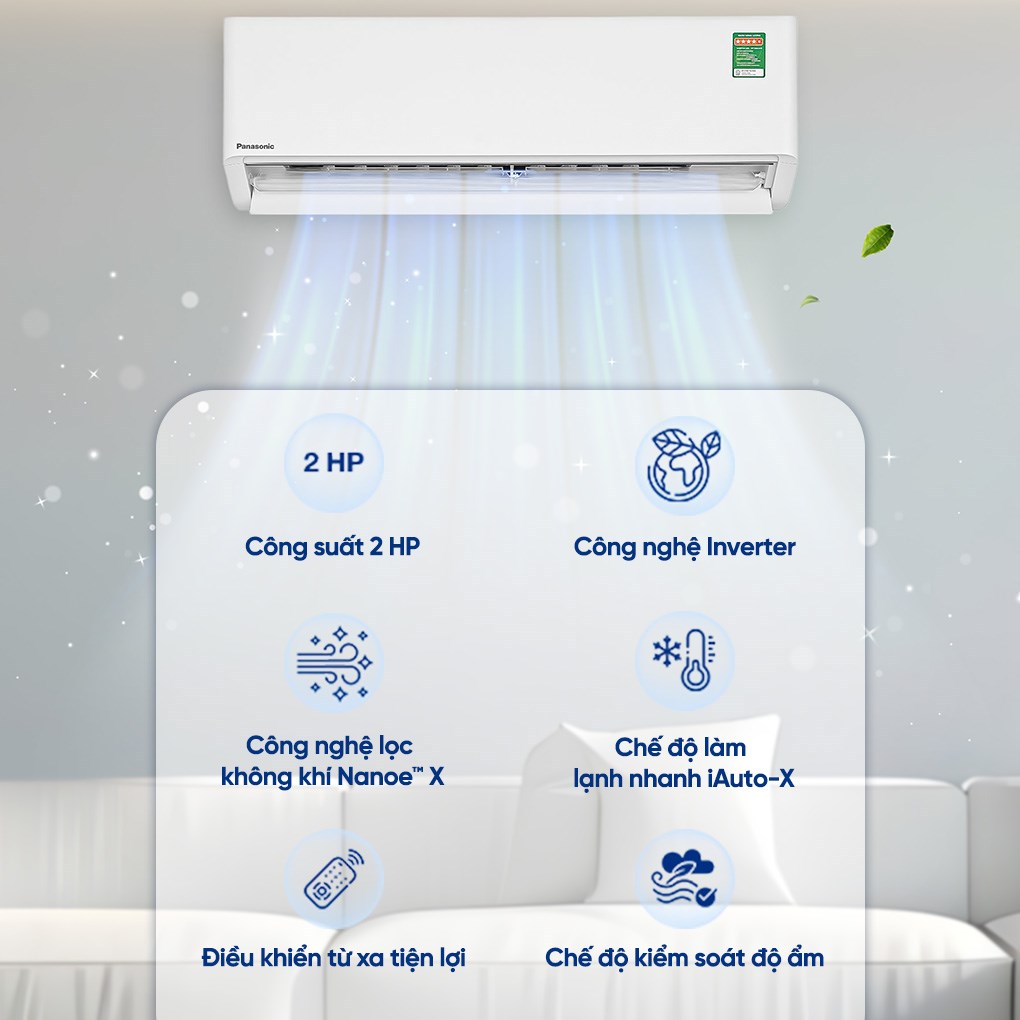 Máy lạnh Panasonic Inverter 2 HP CU/CS-U18BKH-8