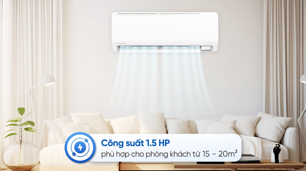 Máy lạnh Daikin Inverter 1.5 HP ATKB35ZVMV