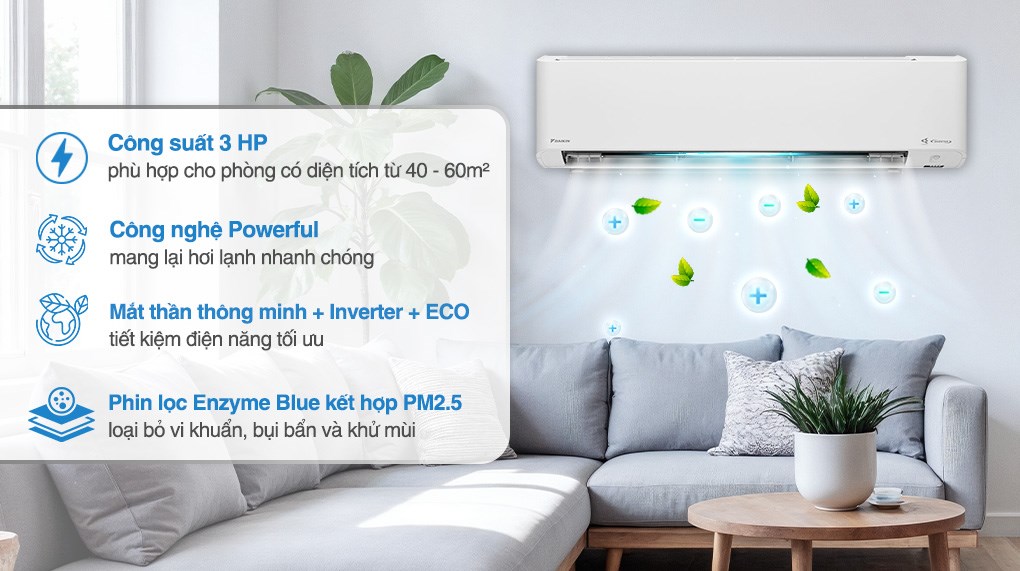 Máy lạnh Daikin Inverter 3 HP FTKY71ZVMV