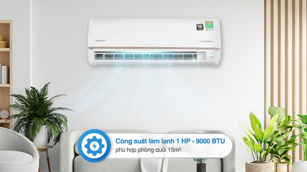 Máy lạnh Sharp Inverter 1 HP AH-X10CEWC