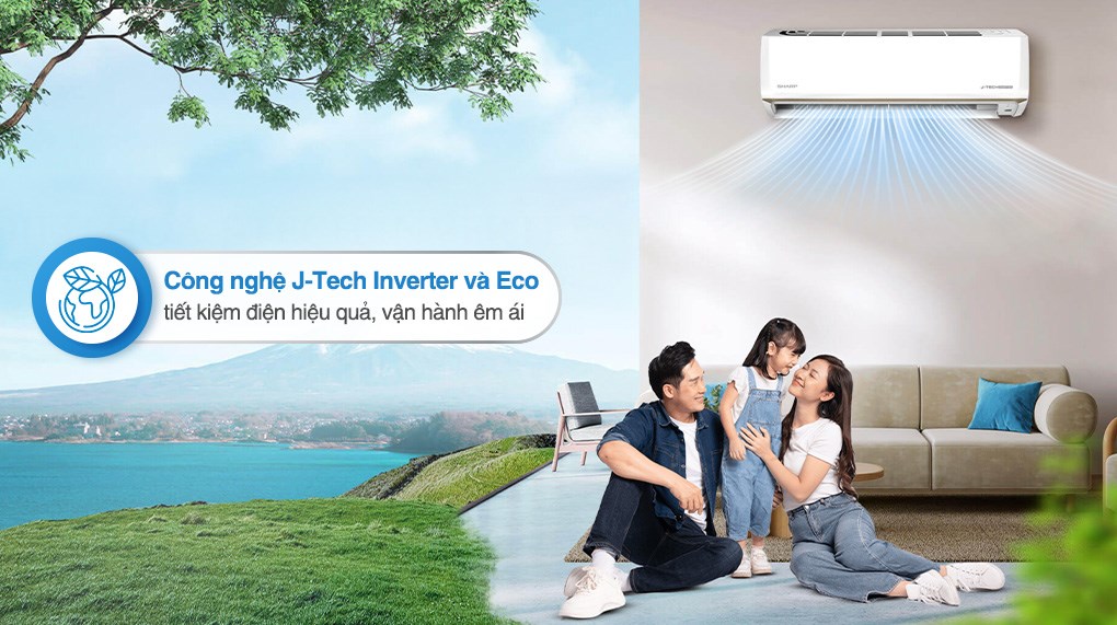 Máy lạnh Sharp Inverter 1 HP AH-X10CEWC