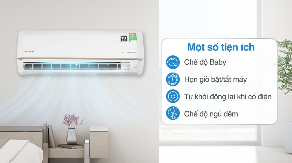 Máy lạnh Sharp Inverter 2 HP AH-X18CEWC
