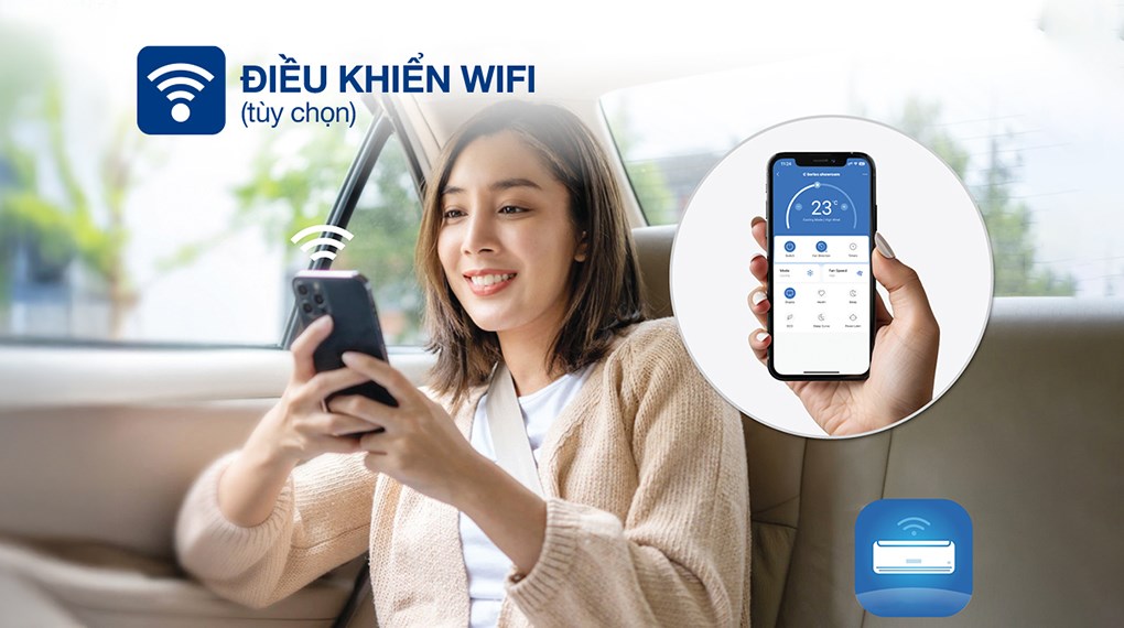 Máy lạnh AUX Inverter 1.5 HP AW13CDA4DI-5VN