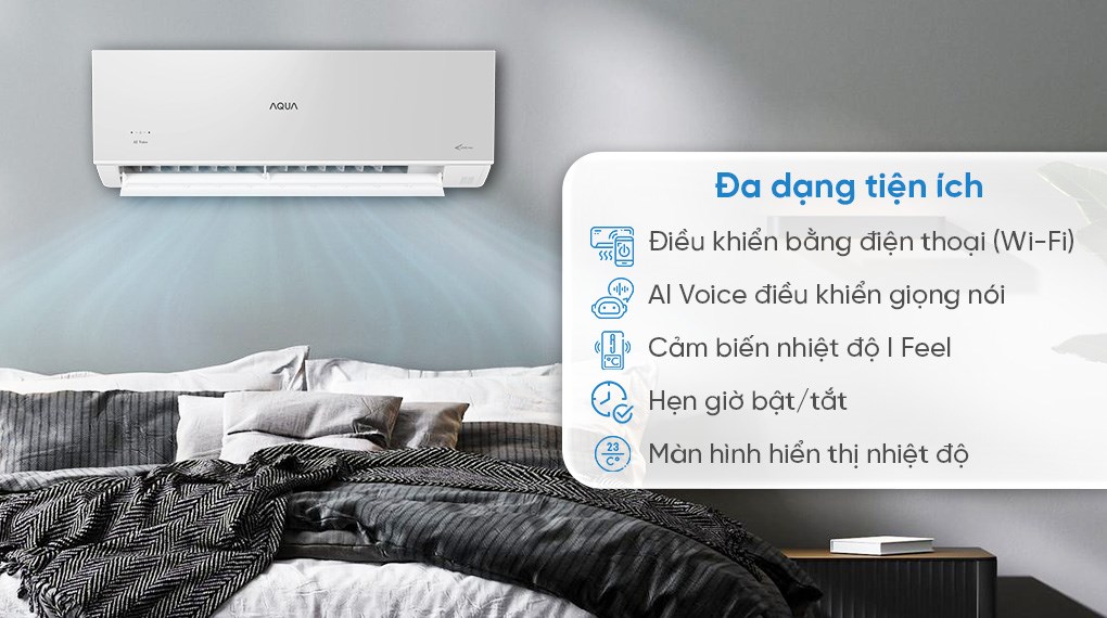 Máy lạnh Aqua Inverter 1 HP AQA-RUV10VS