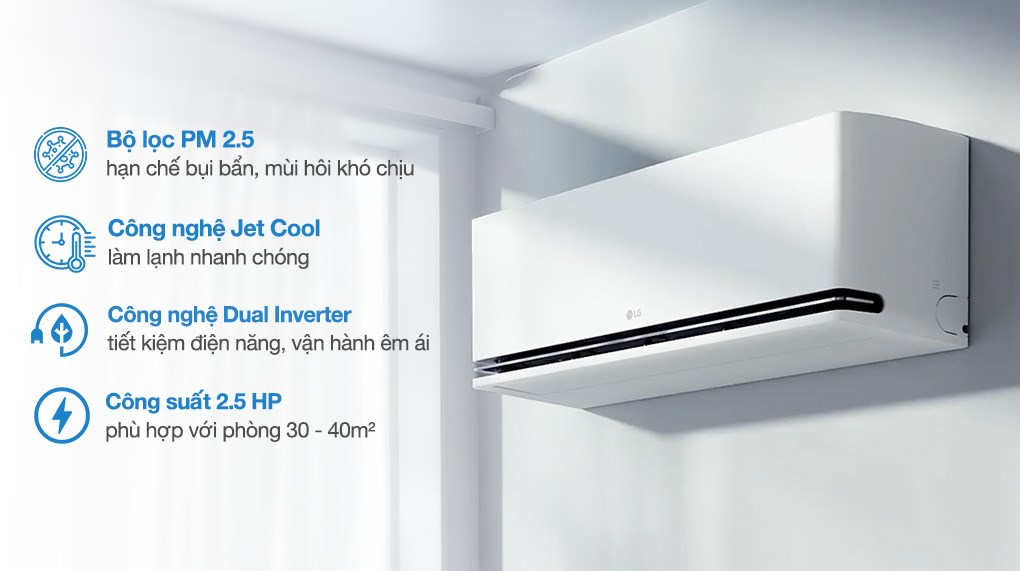 Máy lạnh 2 chiều LG Inverter 2.5 HP IDH24M1