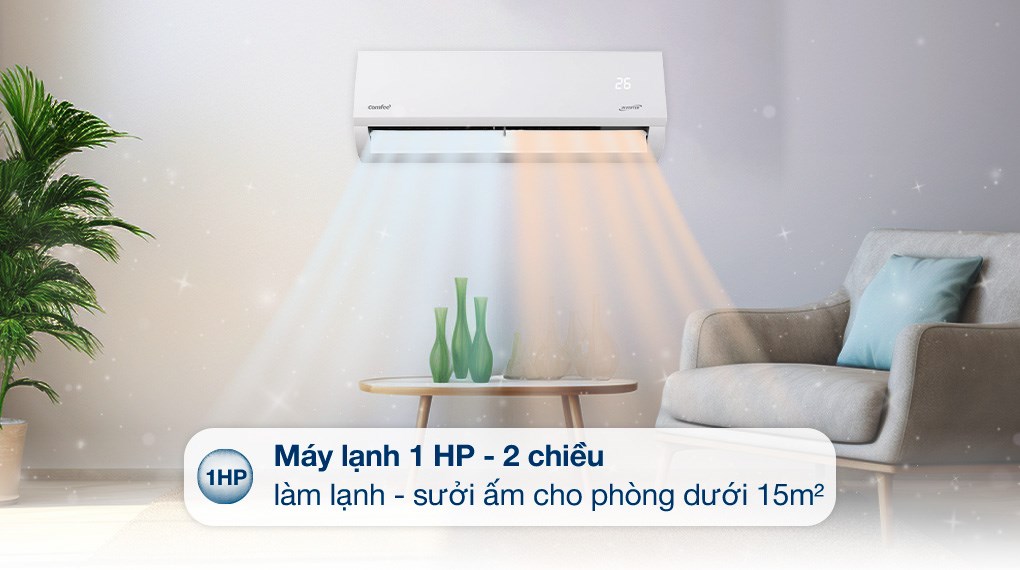 Máy lạnh 2 chiều Comfee Inverter 1 HP CFS-10VHAFF