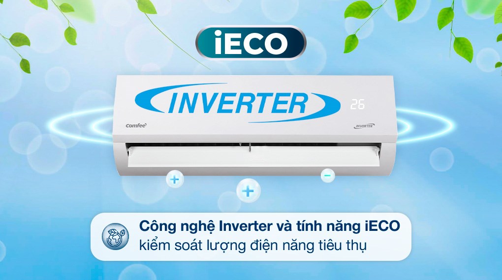 Máy lạnh 2 chiều Comfee Inverter 1 HP CFS-10VHAFF