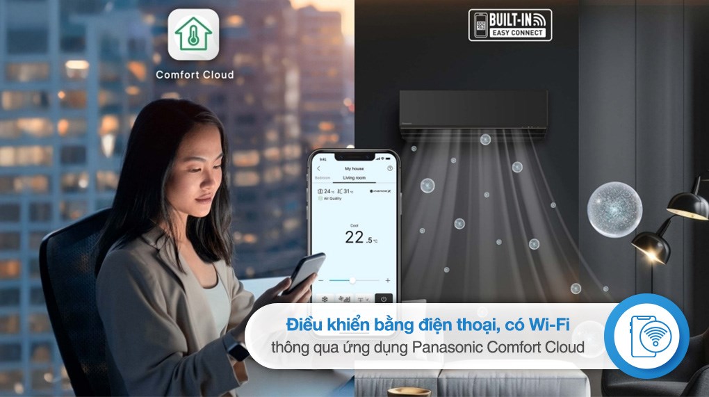 Máy lạnh Panasonic Inverter 1 HP CU/CS-AU9BKH-8