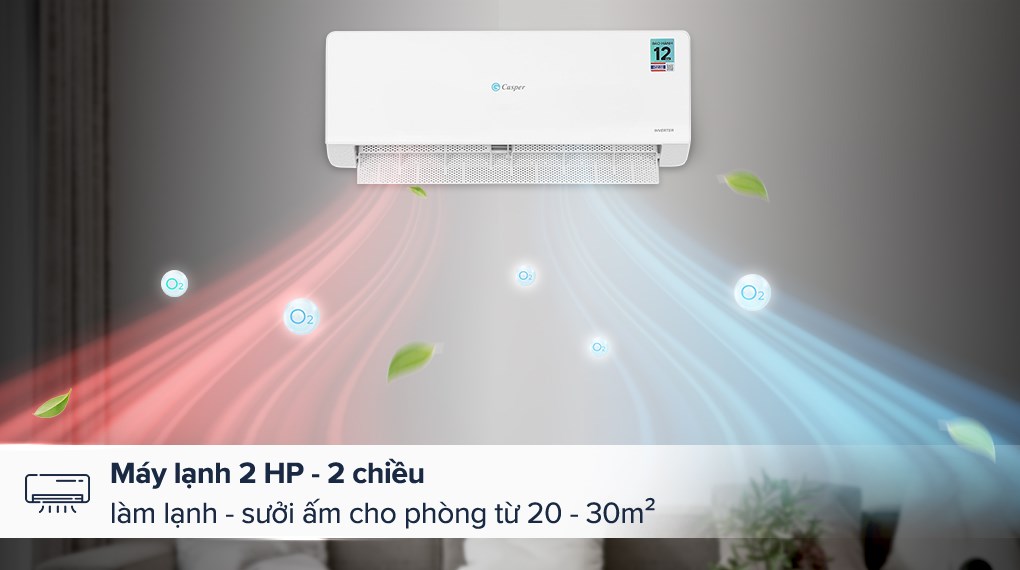 Điều hòa 2 chiều Casper Inverter 19000 BTU QH-18IU36A