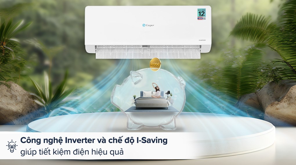 Điều hòa 2 chiều Casper Inverter 19000 BTU QH-18IU36A