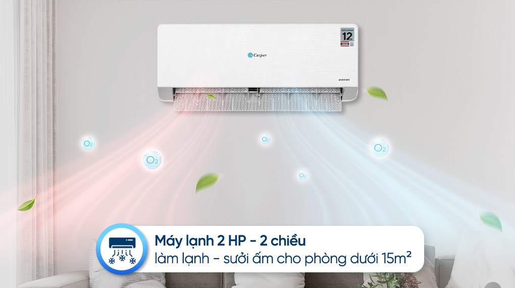 Máy lạnh 2 chiều Casper Inverter 2 HP QH-18IU36A