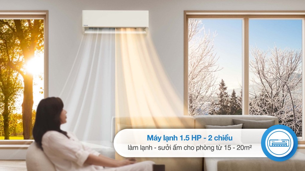 Máy lạnh 2 chiều Panasonic Inverter 1.5 HP CU/CS-XZ12BKH-8