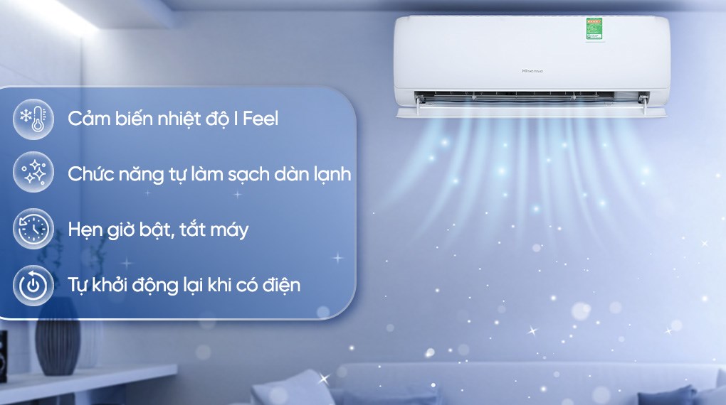 Máy lạnh Hisense Inverter 1 HP AS-10TR4RGUUA00