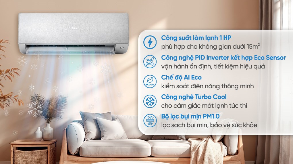Máy lạnh Haier Inverter 1 HP HR-10VSP