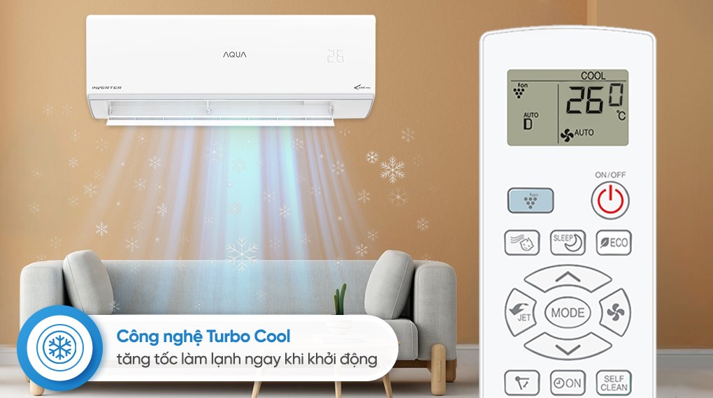 Máy lạnh AQUA Inverter 1 HP AQA-RUV10RB5