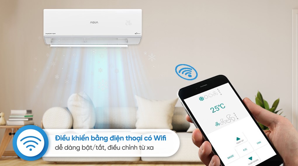 Máy lạnh AQUA Inverter 1 HP AQA-RUV10RB5