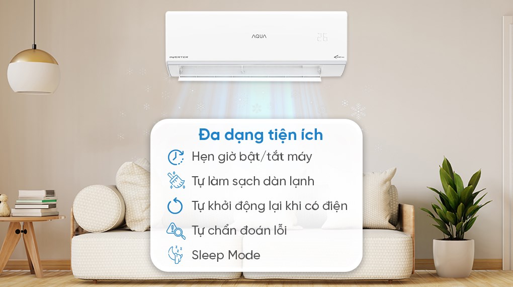 Máy lạnh AQUA Inverter 1 HP AQA-RUV10RB5