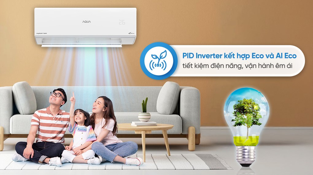 Máy lạnh AQUA Inverter 1.5 HP AQA-RUV13RB5