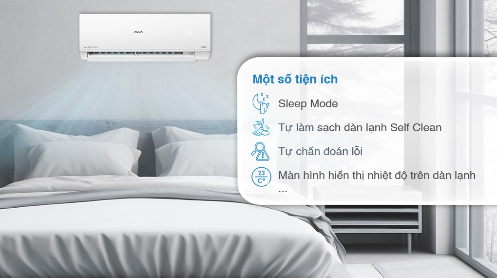 Máy lạnh AQUA Inverter 1.5 HP AQA-RV13QA5