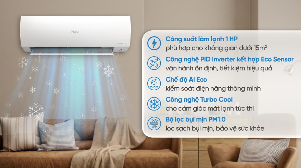 Máy lạnh Haier Inverter 1 HP HR-10VSA