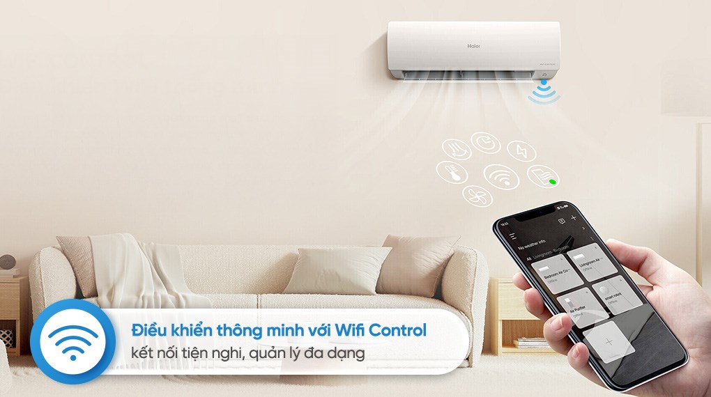 Máy lạnh Haier Inverter 1.5 HP HR-13VSA