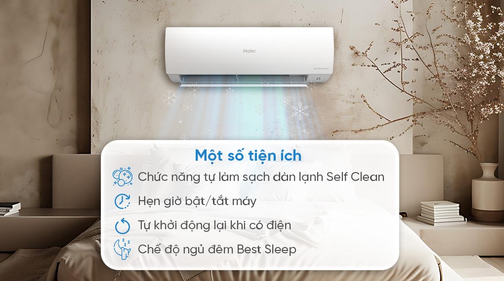 Máy lạnh Haier Inverter 1.5 HP HR-13VSA