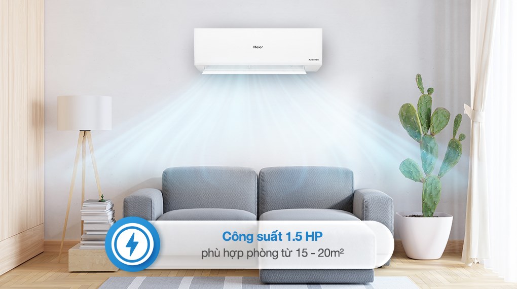 Máy lạnh Haier Inverter 1.5 HP HR-13VQI