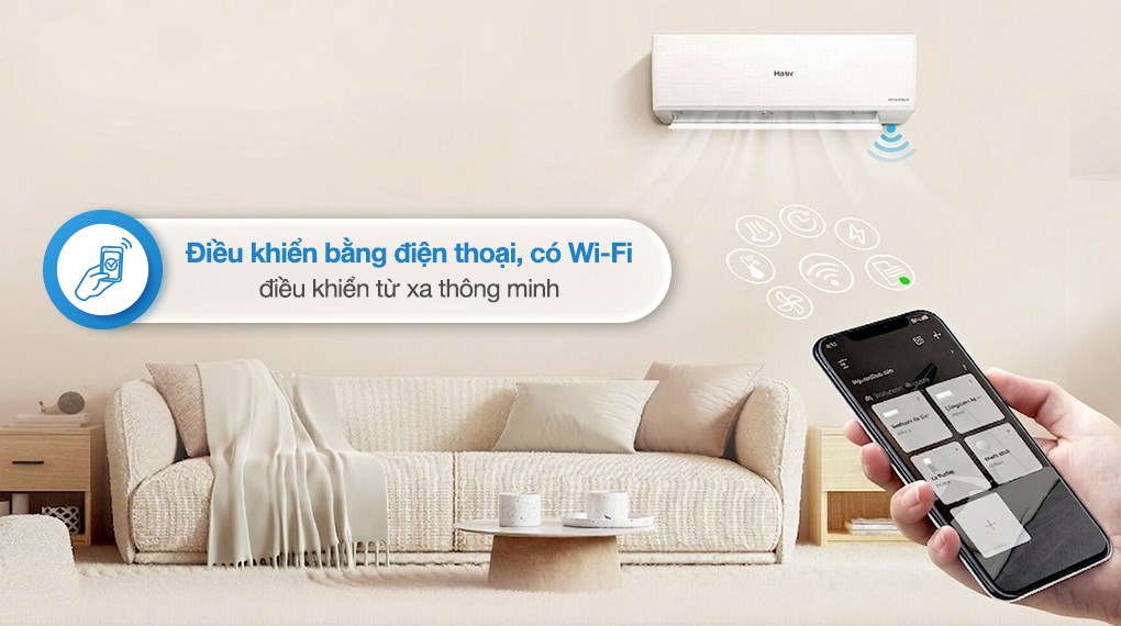 Máy lạnh Haier Inverter 1.5 HP HR-13VQI