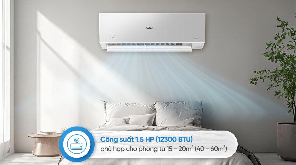 Máy lạnh Aqua Inverter 1.5 HP AQA-RUV13VS