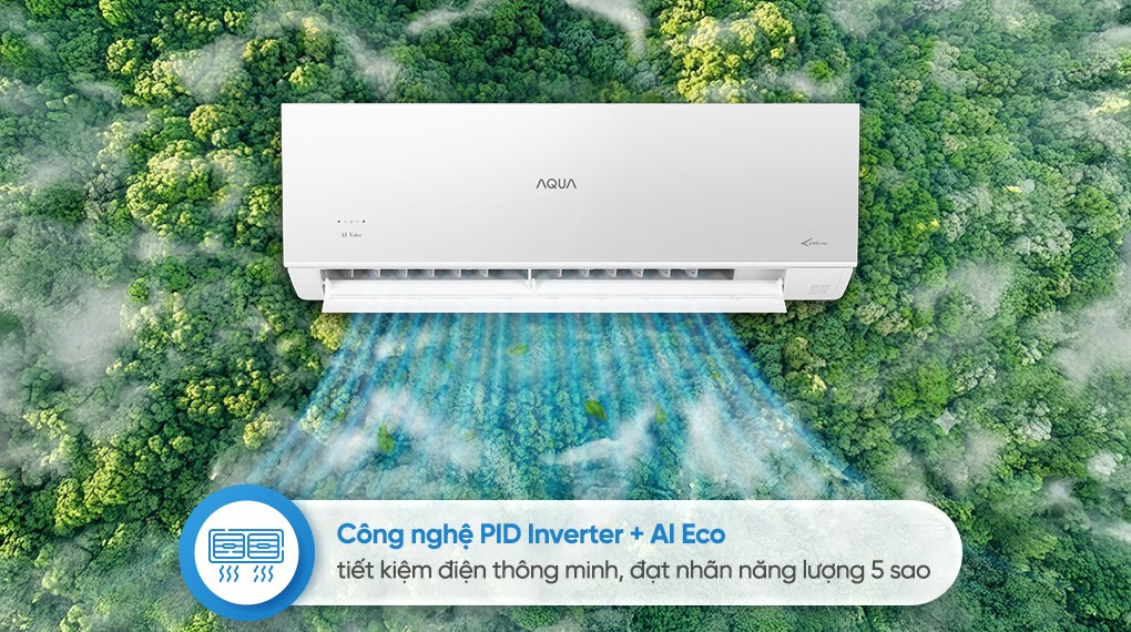 Máy lạnh Aqua Inverter 1.5 HP AQA-RUV13VS