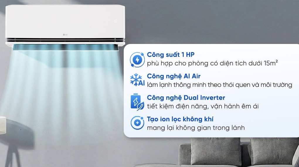 Máy lạnh LG Inverter 1 HP IDC09M2