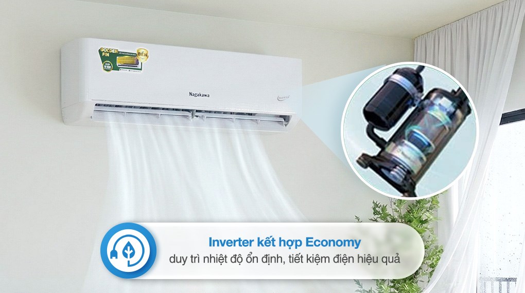Máy lạnh Nagakawa Inverter 1.5 HP NIS-C12R2T62