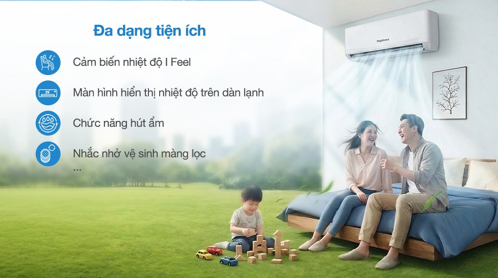 Máy lạnh Nagakawa Inverter 2.5 HP NIS-C24R2T62