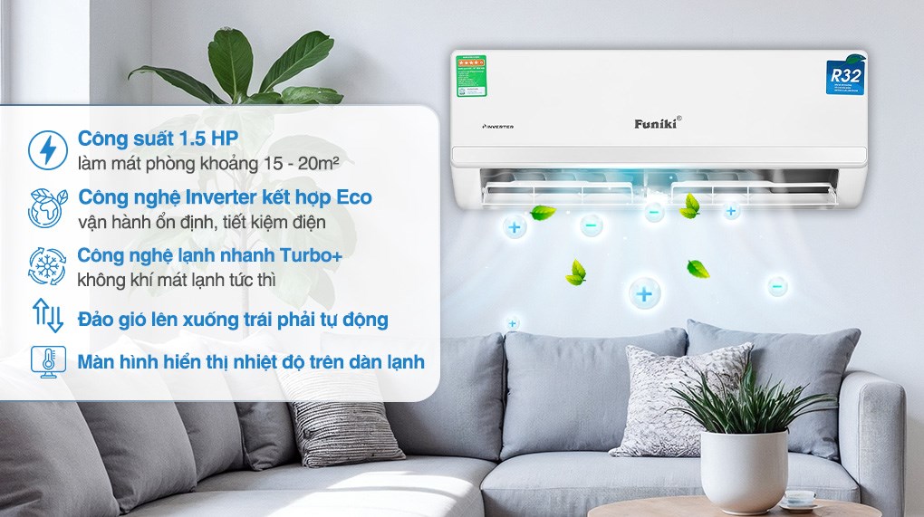 Điều hòa Funiki Inverter 12000 BTU HIC12TMM-6