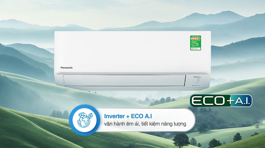 Máy lạnh Panasonic Inverter 1 HP CU/CS-PU9CKH-8D