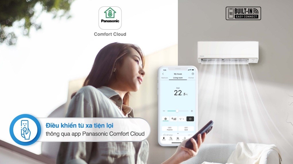 Máy lạnh Panasonic Inverter 1.5 HP CU/CS-PU12CKH-8D