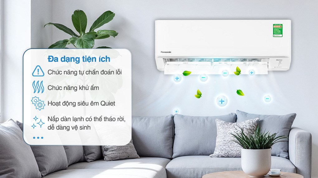 Máy lạnh Panasonic Inverter 1.5 HP CU/CS-PU12CKH-8D