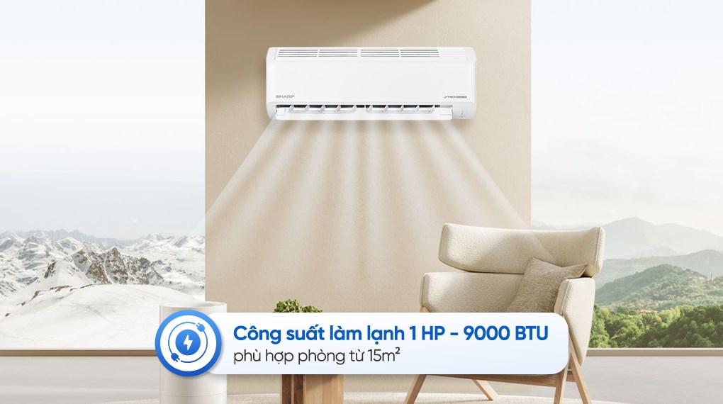Máy lạnh Sharp Inverter 1 HP AH-X10DEW