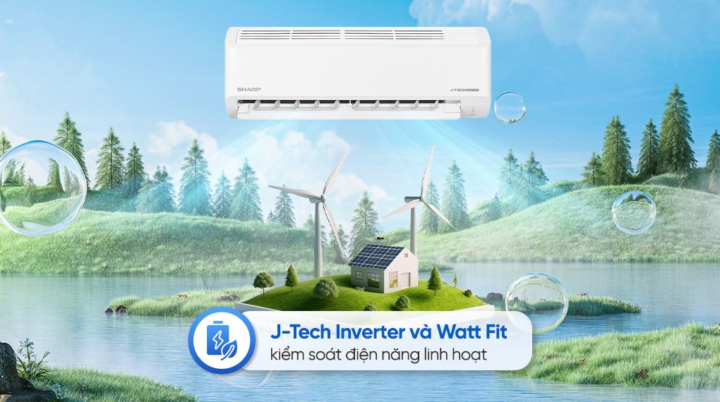 Máy lạnh Sharp Inverter 1 HP AH-X10DEW