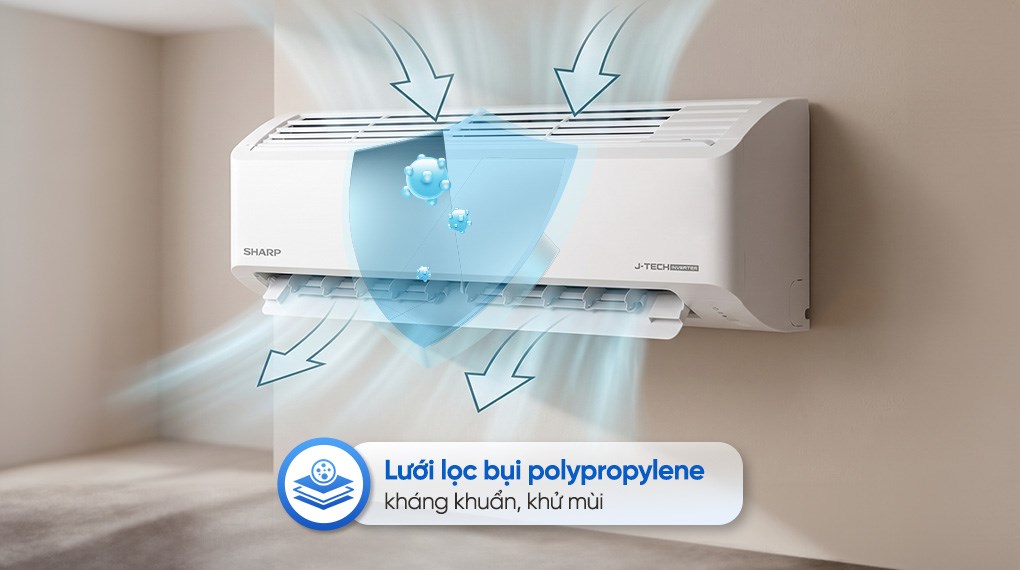 Máy lạnh Sharp Inverter 1 HP AH-X10DEW