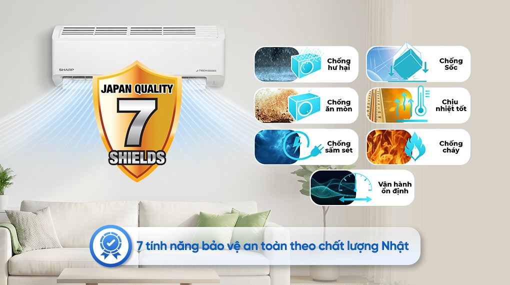 Máy lạnh Sharp Inverter 1 HP AH-X10DEW