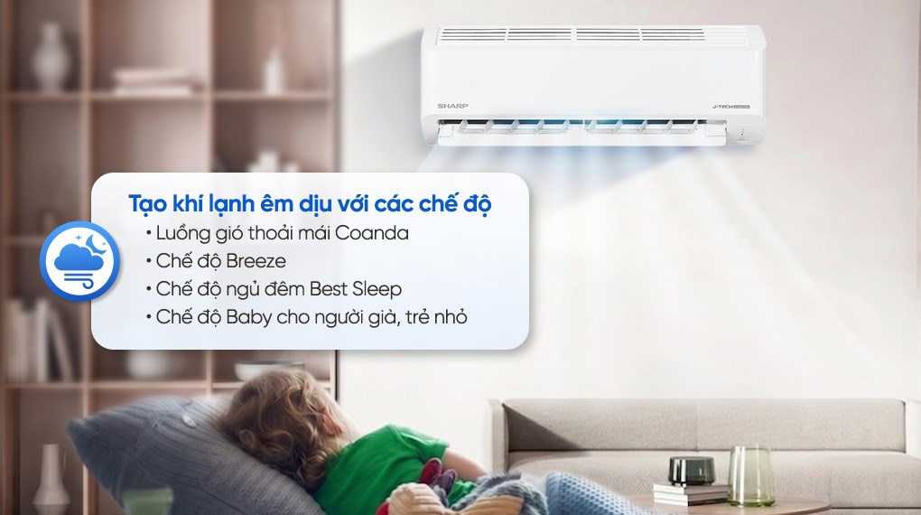 Máy lạnh Sharp Inverter 1 HP AH-X10DEW