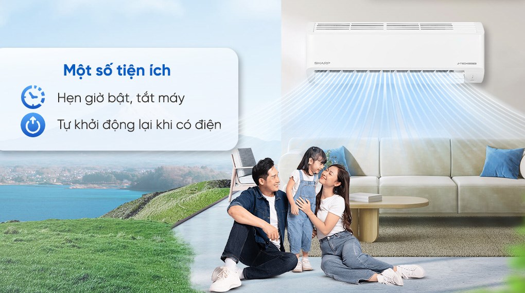 Máy lạnh Sharp Inverter 1 HP AH-X10DEW