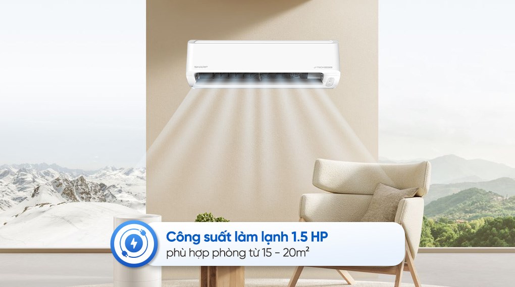 Máy lạnh Sharp Inverter 1.5 HP AH-X13DEW