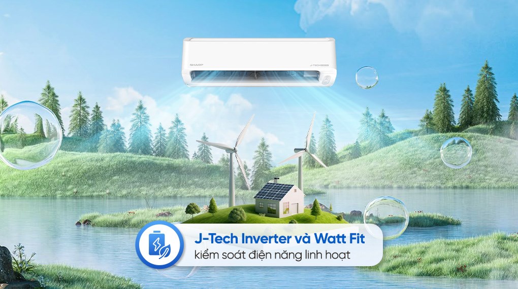 Máy lạnh Sharp Inverter 1.5 HP AH-X13DEW