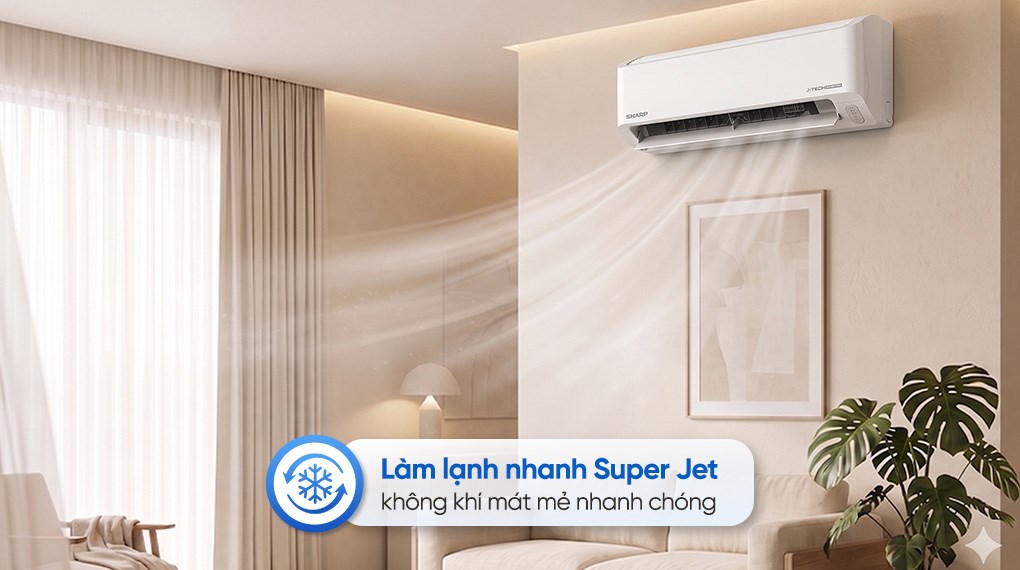 Máy lạnh Sharp Inverter 1.5 HP AH-X13DEW
