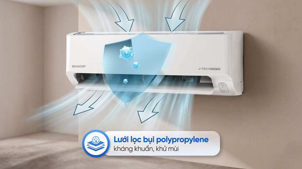 Máy lạnh Sharp Inverter 1.5 HP AH-X13DEW