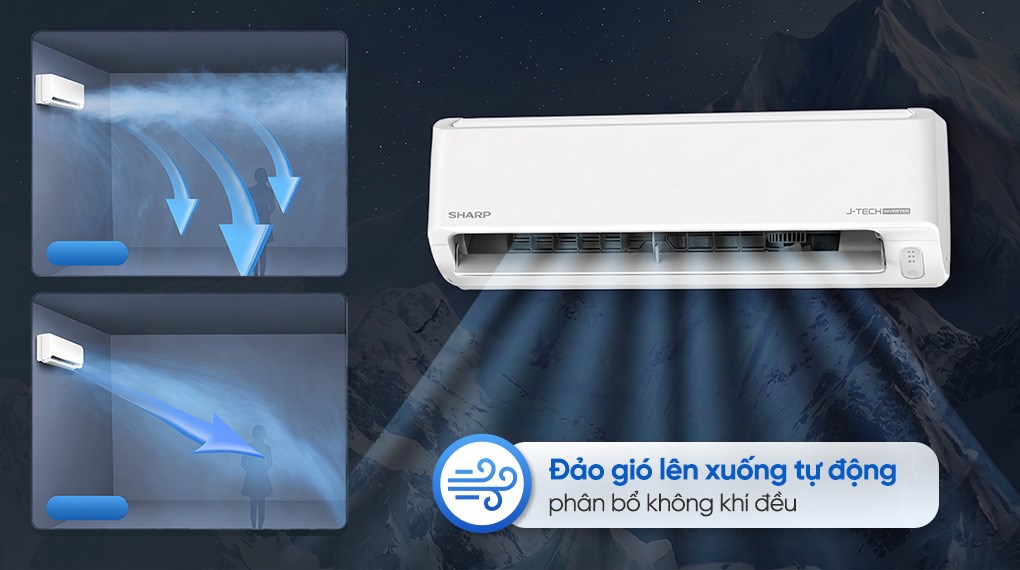 Máy lạnh Sharp Inverter 1.5 HP AH-X13DEW