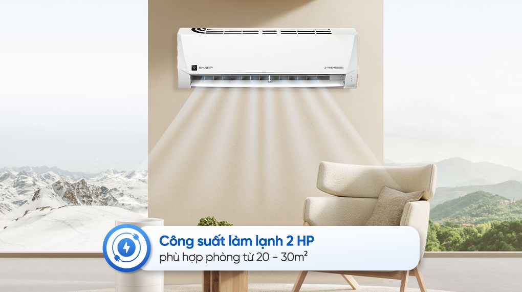 Máy lạnh Sharp Inverter 2 HP AH-X18DEW